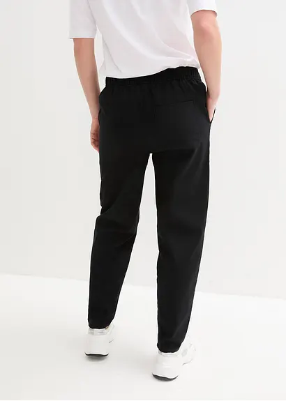 Bonprix Leinen-Hose Schenkt Durch Elastische Einsätze Große Bewegungsfreiheit