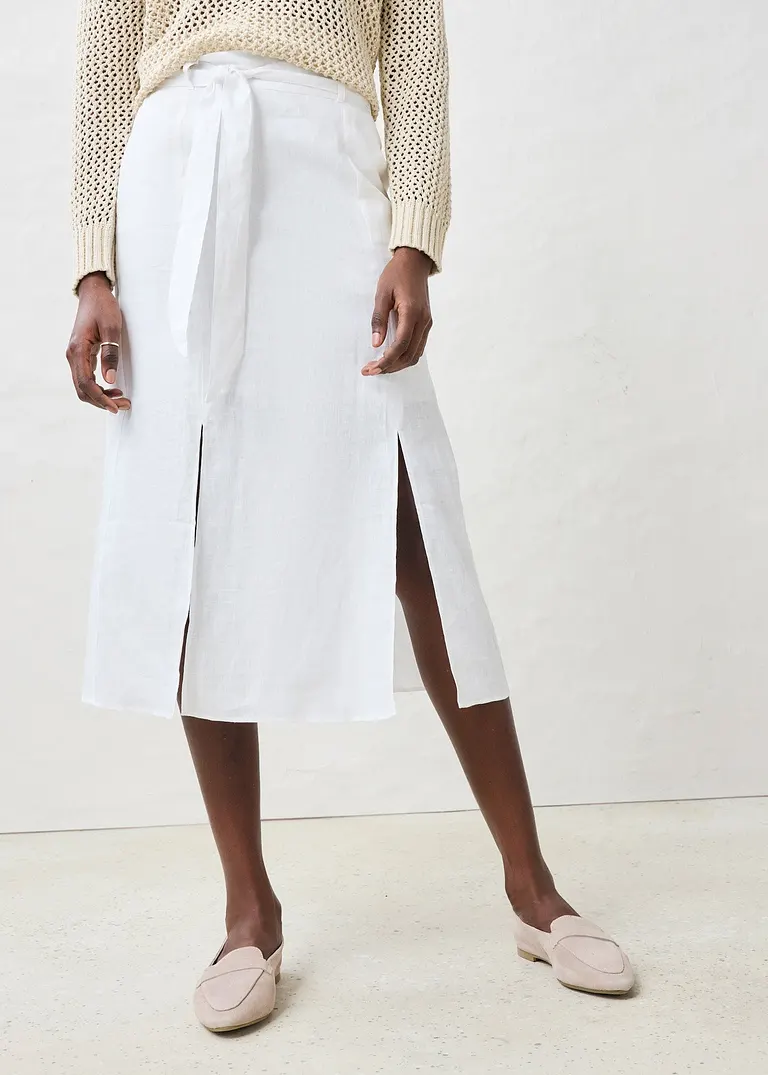 Bonprix Leinenrock Ist Ein Sommer-Begleiter Mit Passendem Bindegürtel