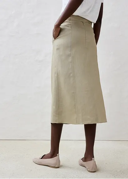 Bonprix Leinenrock Ist Ein Sommer-Begleiter Mit Passendem Bindegürtel