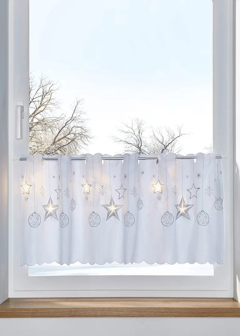 bonprix Leuchtende Sterne für dein Küchenfenster - weiß Lochleiste