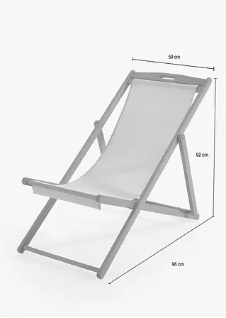 Bonprix Liegestuhl Für Entspannte Stunden Im Freien - Grau