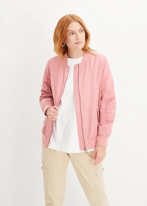 Bonprix Locker Geschnittene Blouson-Jacke - Rosa - Damen