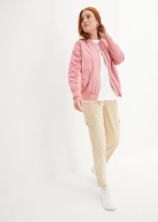Bonprix Locker Geschnittene Blouson-Jacke - Rosa - Damen