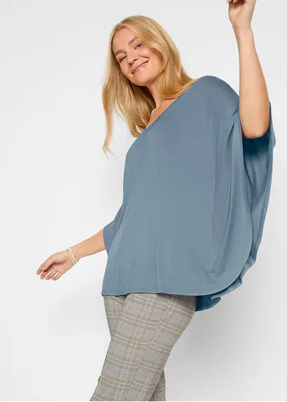 Bonprix Locker Geschnittenes Fledermausshirt Mit Vorteilhaftem Rundhalsausschnitt