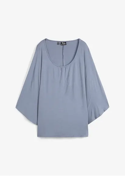 bonprix Locker geschnittenes Fledermausshirt mit vorteilhaftem Rundhalsausschnitt