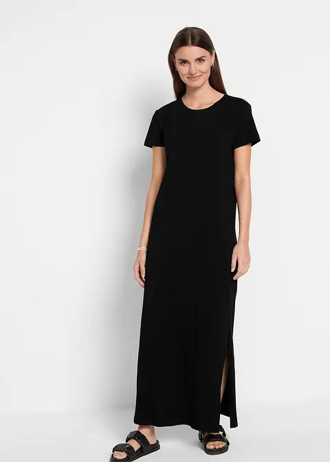 Bonprix Locker Und Bequem Geschnittenes Baumwollkleid Mit Rundhalsausschnitt