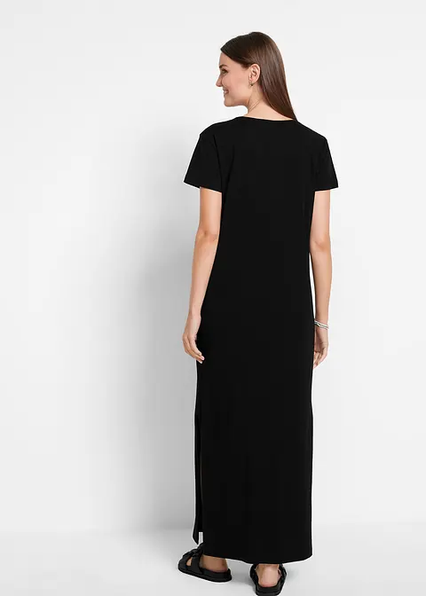 Bonprix Locker Und Bequem Geschnittenes Baumwollkleid Mit Rundhalsausschnitt