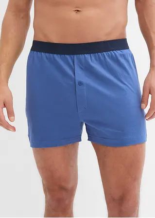 Bonprix Lockere Jersey Boxershorts Im 4er Pack - Dunkelblau+hellindigo
