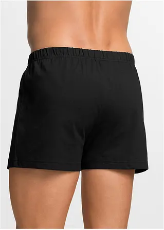 Bonprix Lockere Jersey Boxershorts Im Set - Schwarz Uni