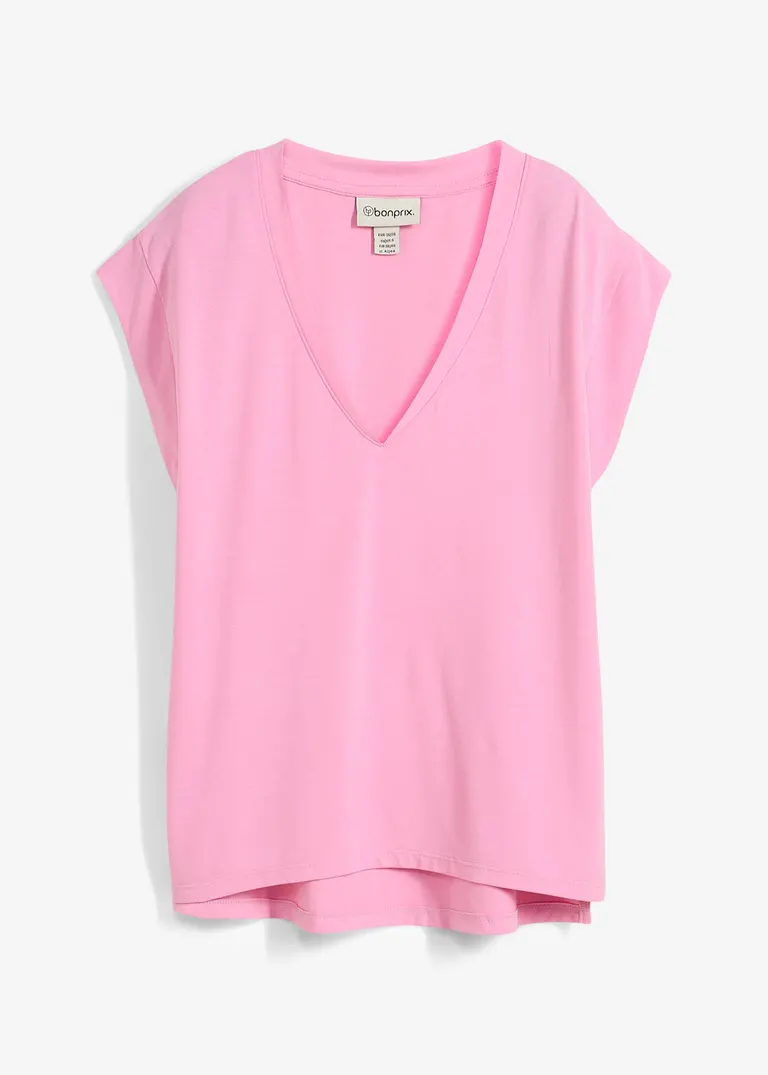 bonprix lockeres und hüftbedeckendes Shirt - rosa - Damen
