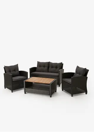 bonprix Lounge Gartenmöbel in moderner Farbgebung - schwarz/braun