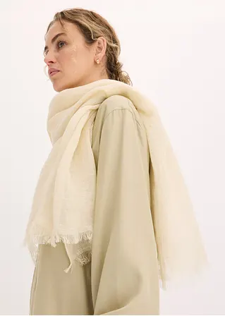 Bonprix Luftig Sommerlicher Schal Aus Leinen - Beige - Damen