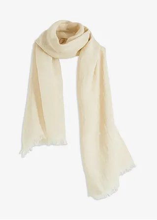 bonprix Luftig sommerlicher Schal aus Leinen - beige - Damen