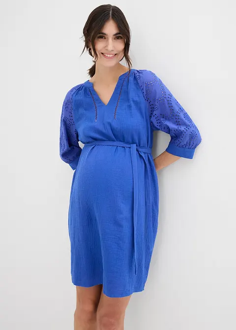 Bonprix Luftiges Blusenkleid Für Die Schwangerschaft - Blau
