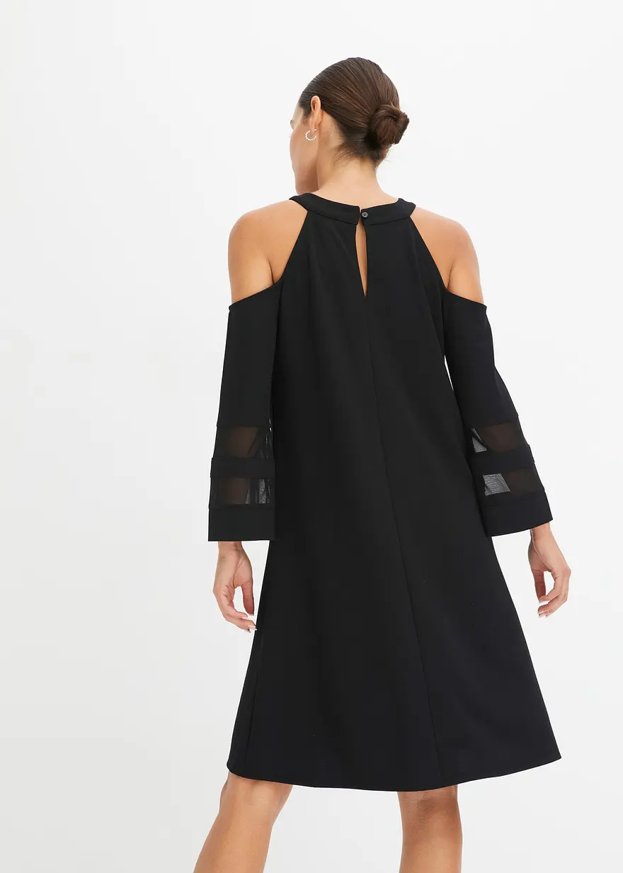 Bonprix Luftiges Und Schulterfreies Kleid - Schwarz - Damen