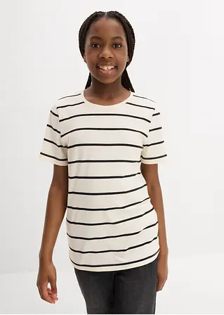 Bonprix Mädchen Basic-Shirt Im Praktischen 2er-Pack - Kinder