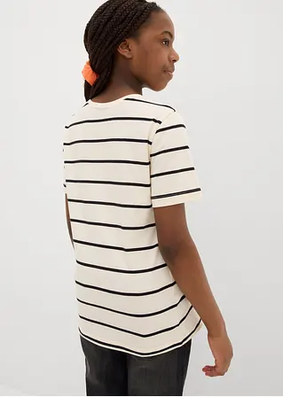 Bonprix Mädchen Basic-Shirt Im Praktischen 2er-Pack - Kinder