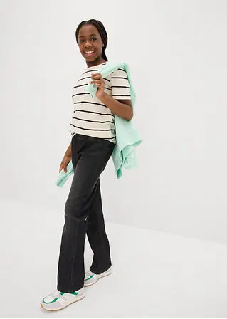 Bonprix Mädchen Basic-Shirt Im Praktischen 2er-Pack - Kinder