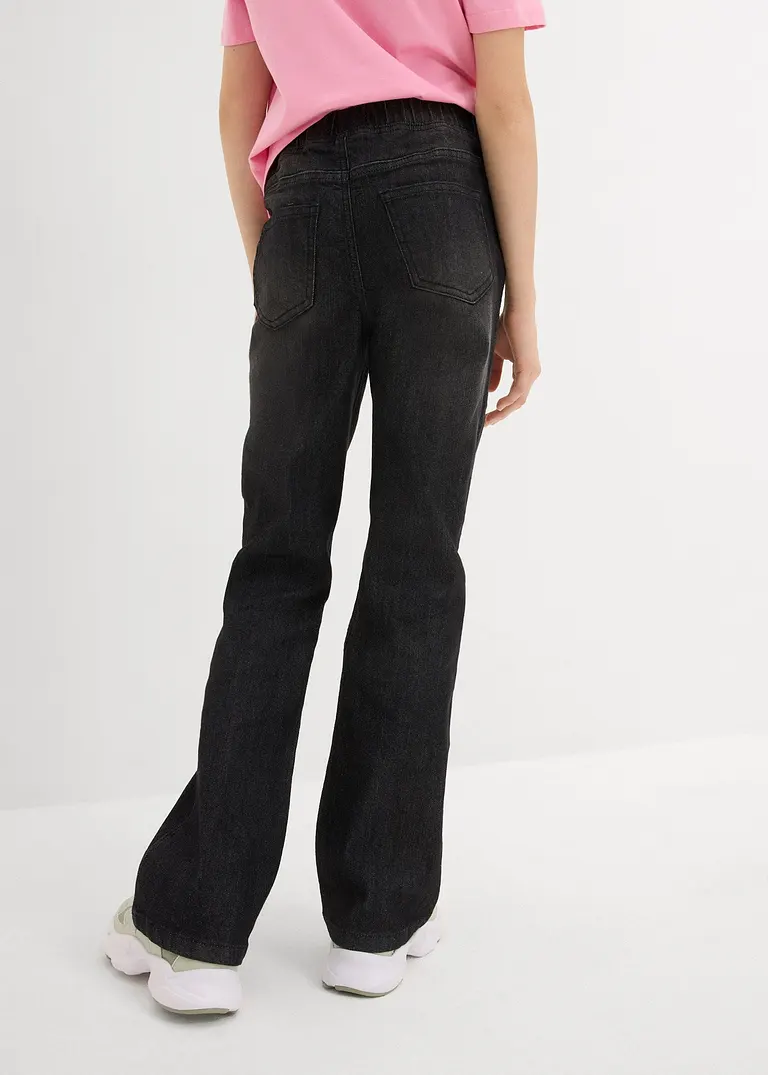 Bonprix Mädchen Jeggings Mit Leicht Ausgestelltem Bein Und Aufgesetzten Geäßtaschen