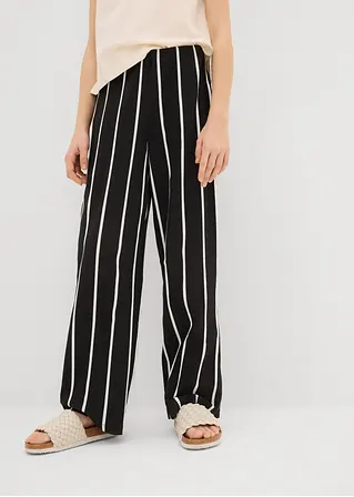 Bonprix Mädchen Jersey-Hose Aus Reiner Bio-Baumwolle - Schwarz