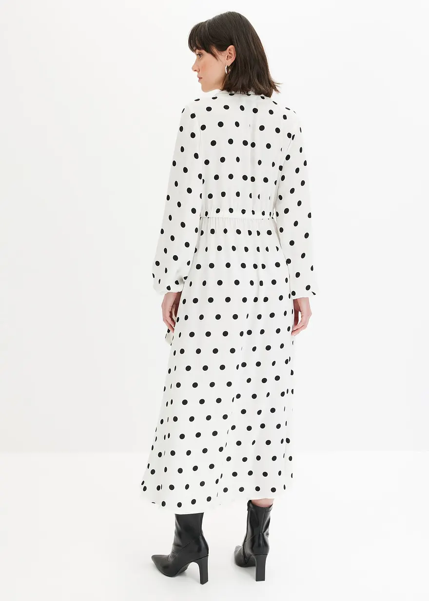 Bonprix Maxi-Kleid Mit Abnehmbarer Schluppe - Weiß - Damen