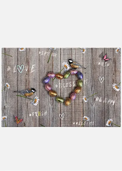 bonprix Mit der Fußmatte mit frühlingshaften Motiv in den Frühling starten