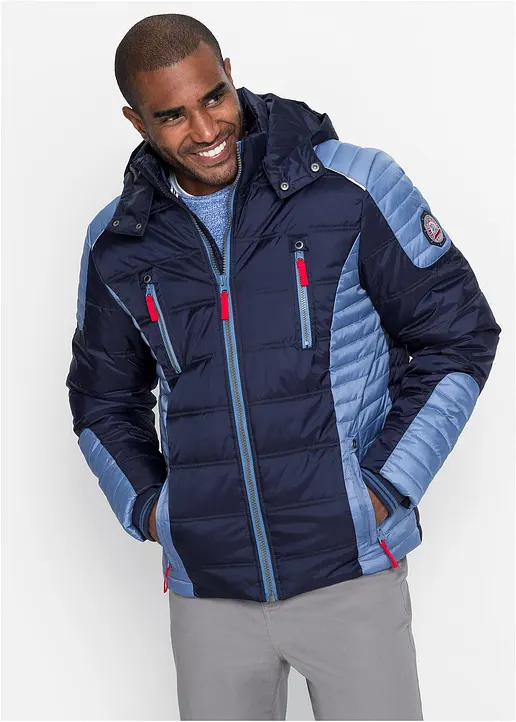 Bonprix Mit Kapuze Designte Wintersteppjacke Mir Reißverschlusstaschen