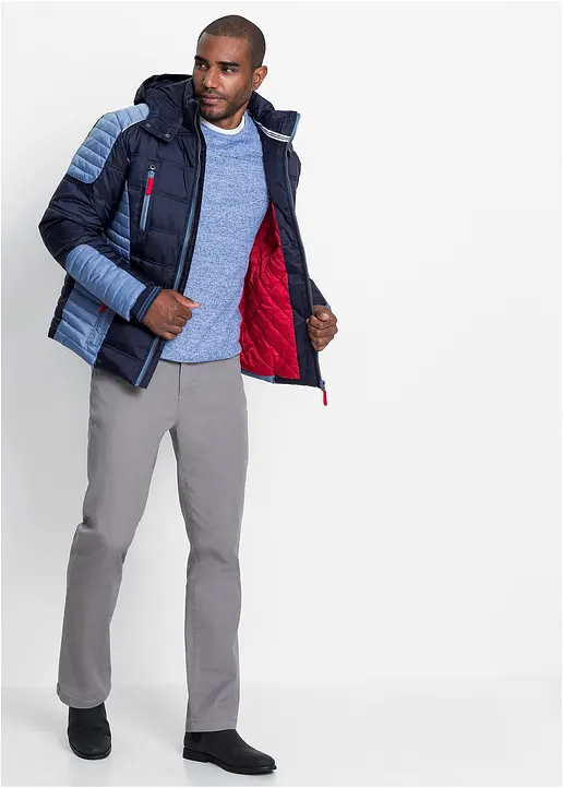 Bonprix Mit Kapuze Designte Wintersteppjacke Mir Reißverschlusstaschen