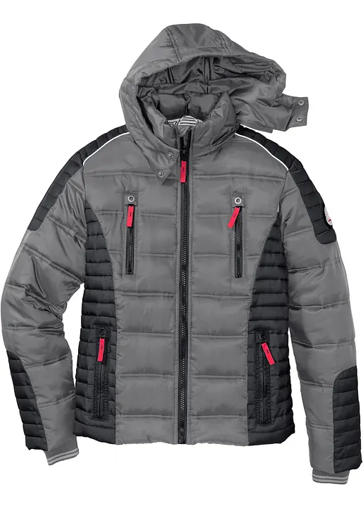 bonprix Mit Kapuze designte Wintersteppjacke mir Reißverschlusstaschen