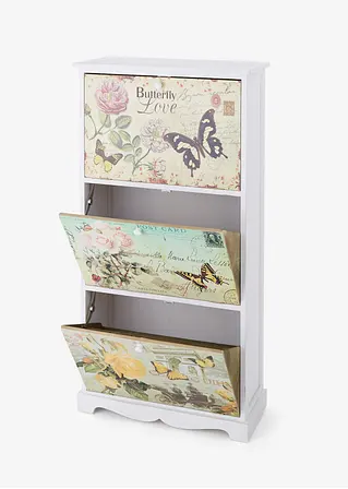 Bonprix Mit Romantischem Motiv Auf Der Frontseite: Schuhschrank Mit 3 Klappen