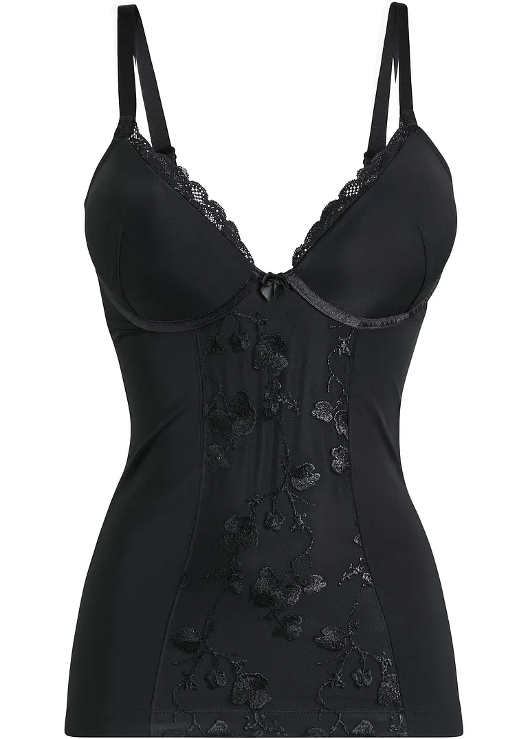 bonprix Mit Stickerei geschmückte Shape Corsage mit mittlerer Formkraft für eine schlanke Silhouette