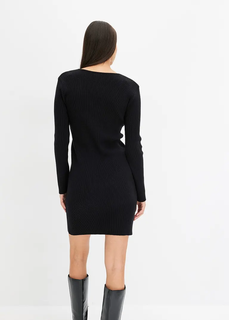 Bonprix Modenr Und Feminin: Strickkleid Im Business-Optik Mit Dekorativen Verzierungen