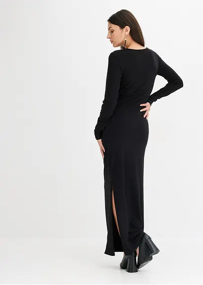 Bonprix Modern Und Feminin: Abendkleid Aus Jersey Mit Cut-Outs Und Raffungen