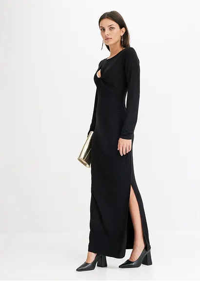 Bonprix Modern Und Feminin: Abendkleid Aus Jersey Mit Cut-Outs Und Raffungen