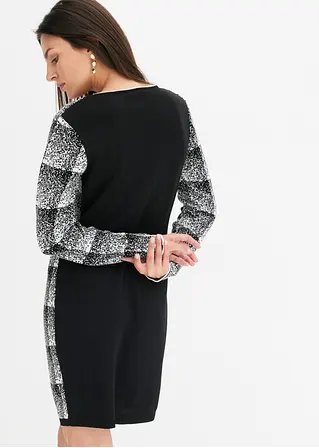 Bonprix Modern Und Feminin: Strickkleid Mit Kariertem Jacquard-Muster