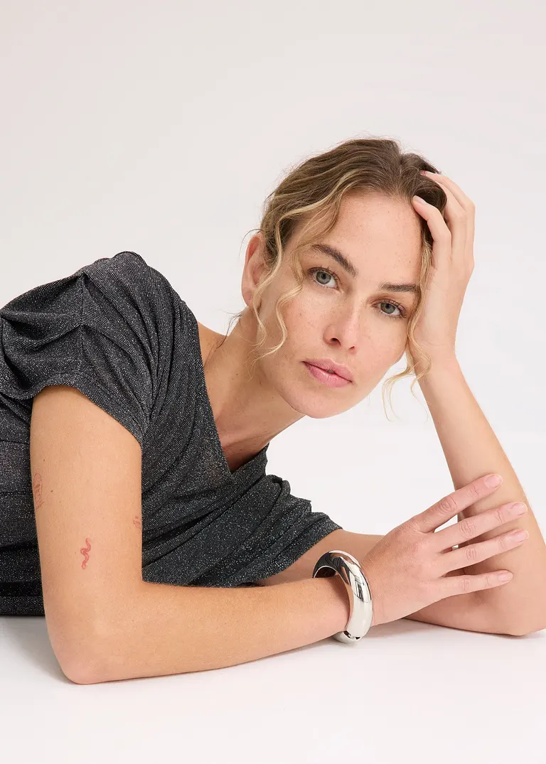 Bonprix Modern & Zeitlos Vielseitig Kombinierbare Armspange - Silber