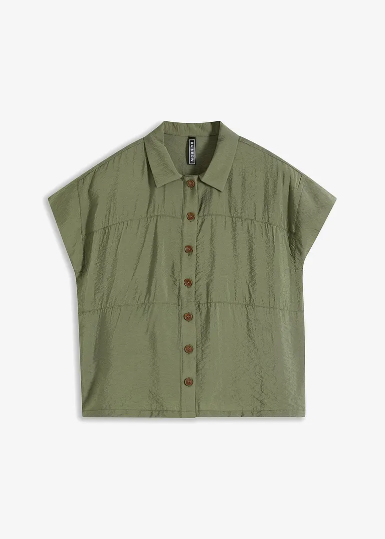 bonprix Moderne Bluse in leichtem Boxy-Schnitt. - grün - Damen