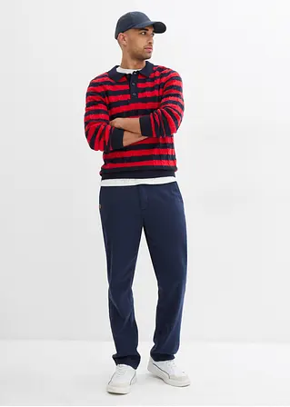 Bonprix Moderne Chinohose Mit Bindeband In Hautfreundlicher Baumwolle