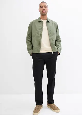 Bonprix Moderne Chinohose Mit Seitlichem Gummizug In Der Taille Und Extra Gürtel