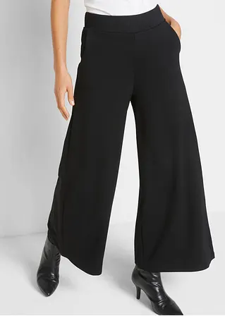 Bonprix Moderne Culotte Mit Weitem Bein - Schwarz Regular
