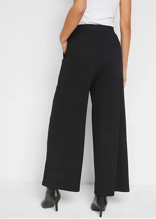 Bonprix Moderne Culotte Mit Weitem Bein - Schwarz Regular