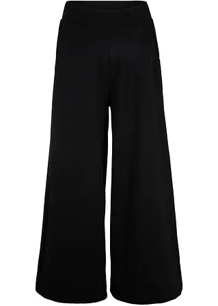 bonprix moderne Culotte mit weitem Bein - schwarz regular