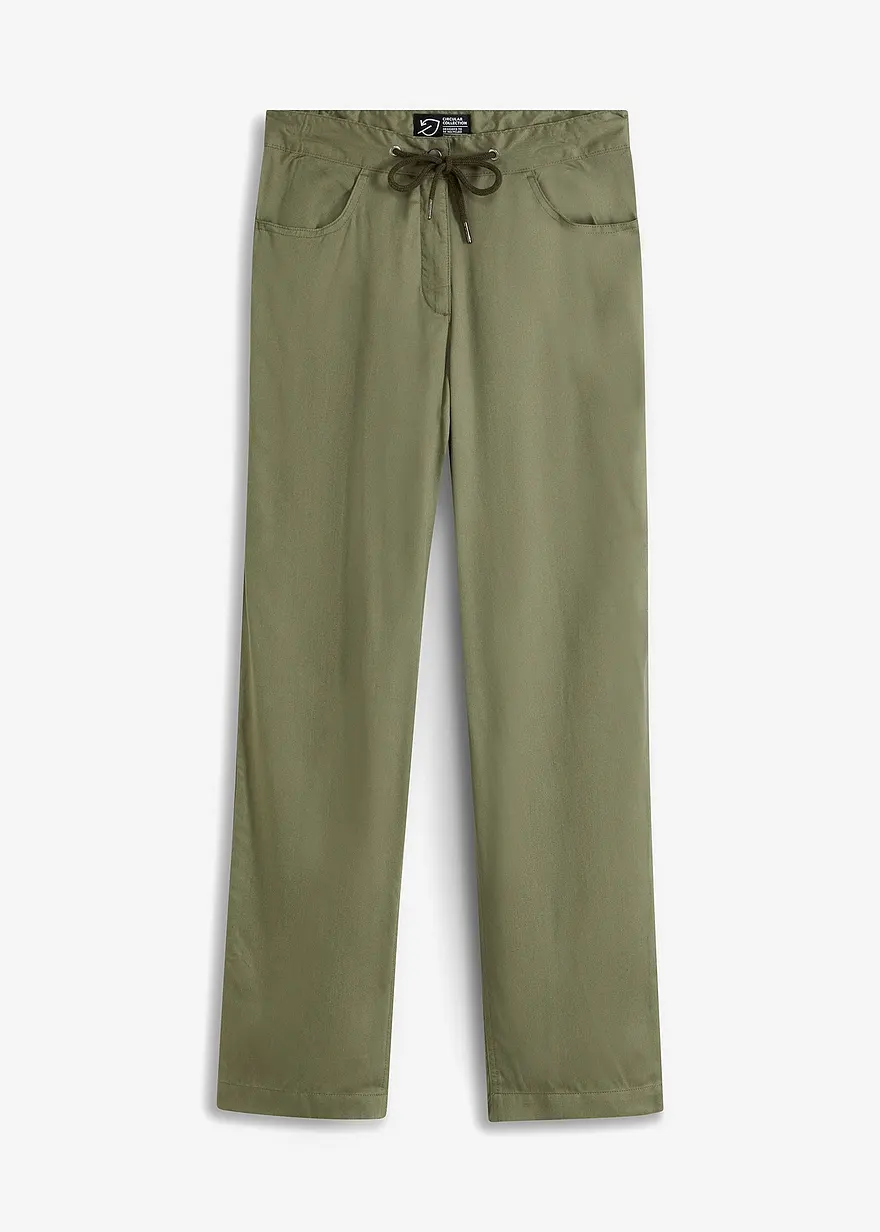 bonprix Moderne Hose aus einer gewebten Qualität - grün - Damen