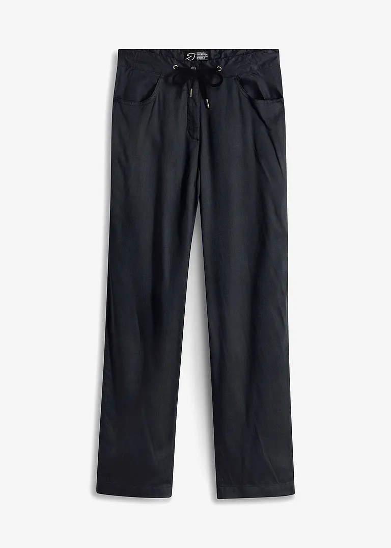 bonprix Moderne Hose aus einer gewebten Qualität - schwarz