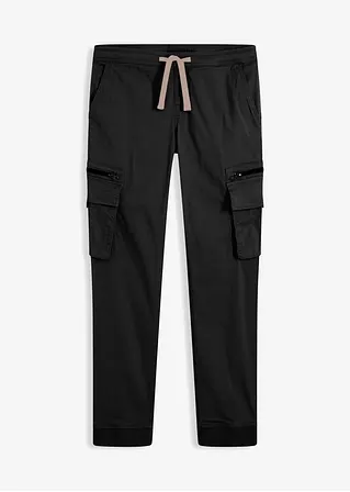 bonprix Moderne Joggpants mit aufwendig verarbeiteten Beintaschen in angenehmer Stretch-Qualität