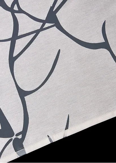 Bonprix Moderne Küchengardine Im Ausbrenner-Design - Weiß Ösen