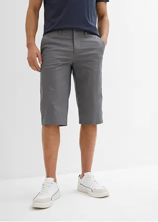 Bonprix Moderne Long-Bermuda In Leichter Qualität - Grau