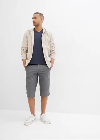 Bonprix Moderne Long-Bermuda In Leichter Qualität - Grau