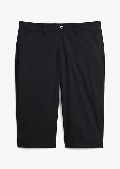 bonprix moderne Long-Bermuda in leichter Qualität - schwarz