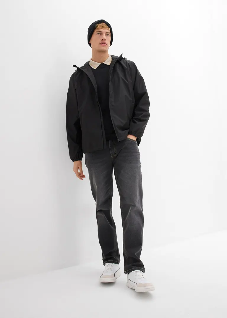 Bonprix Moderne Regenjacke Mit Seitlichen Eingrifftaschen Wasserdicht Und Winddicht